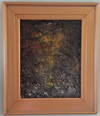 Art painting of abstract colors that look out of focus framed